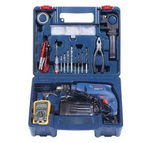 Bosch GSB 550 Electrician Drill Machine Tool Kit, 550 W, 2800 rpm, 77 pcs